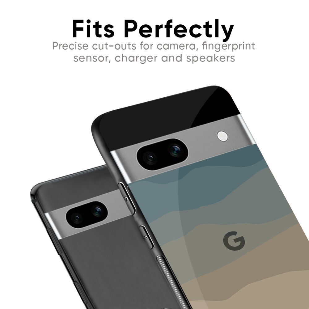Abstract Mountain Pattern Glass Case for Google Pixel 9 Pro