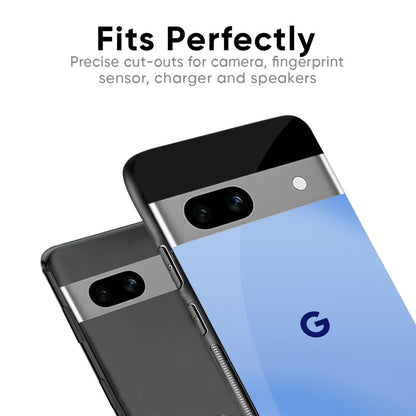 Vibrant Blue Texture Glass Case for Google Pixel 9