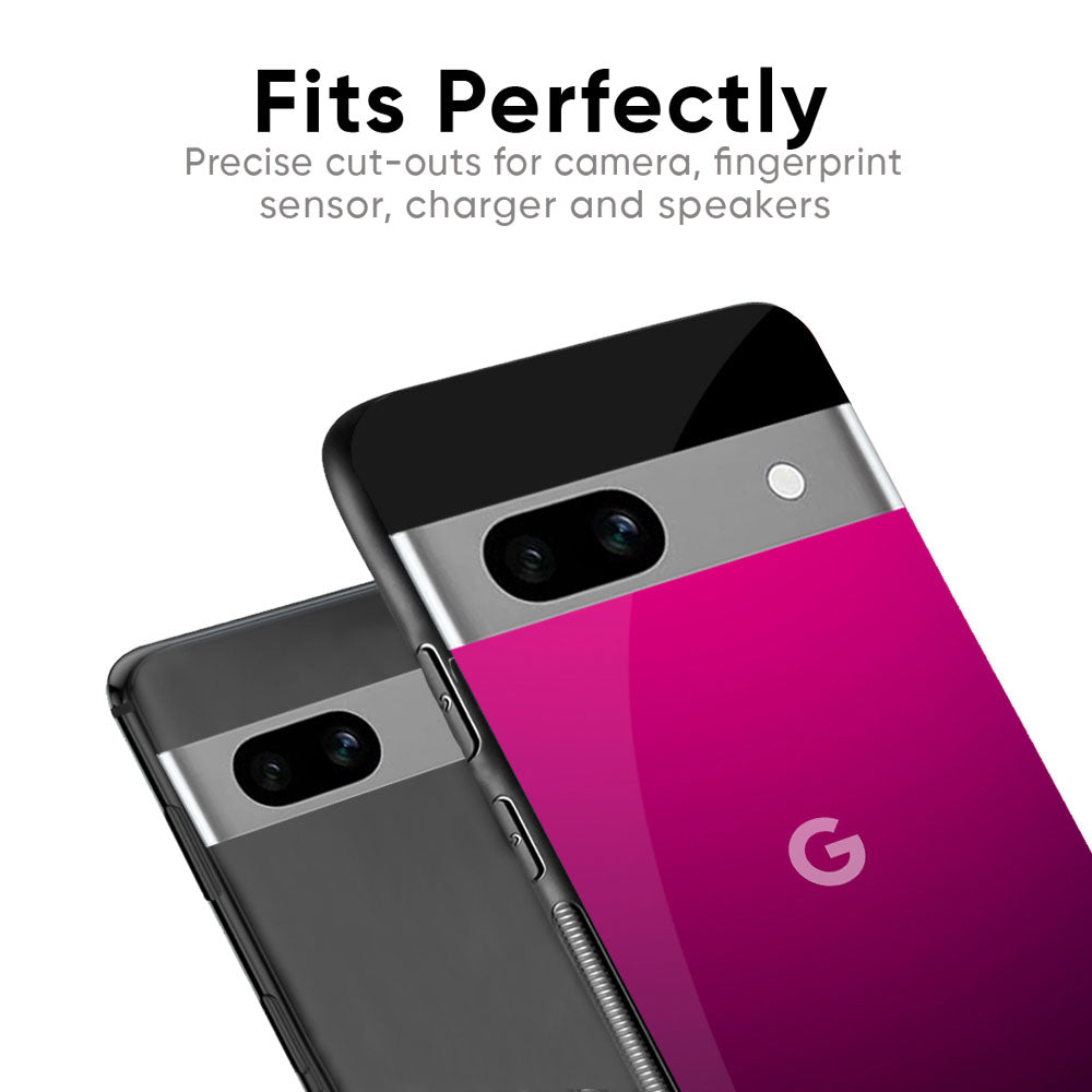 Purple Ombre Pattern Glass Case for Google Pixel 9 Pro