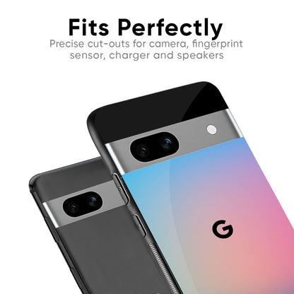 Blue & Pink Ombre Glass case for Google Pixel 9