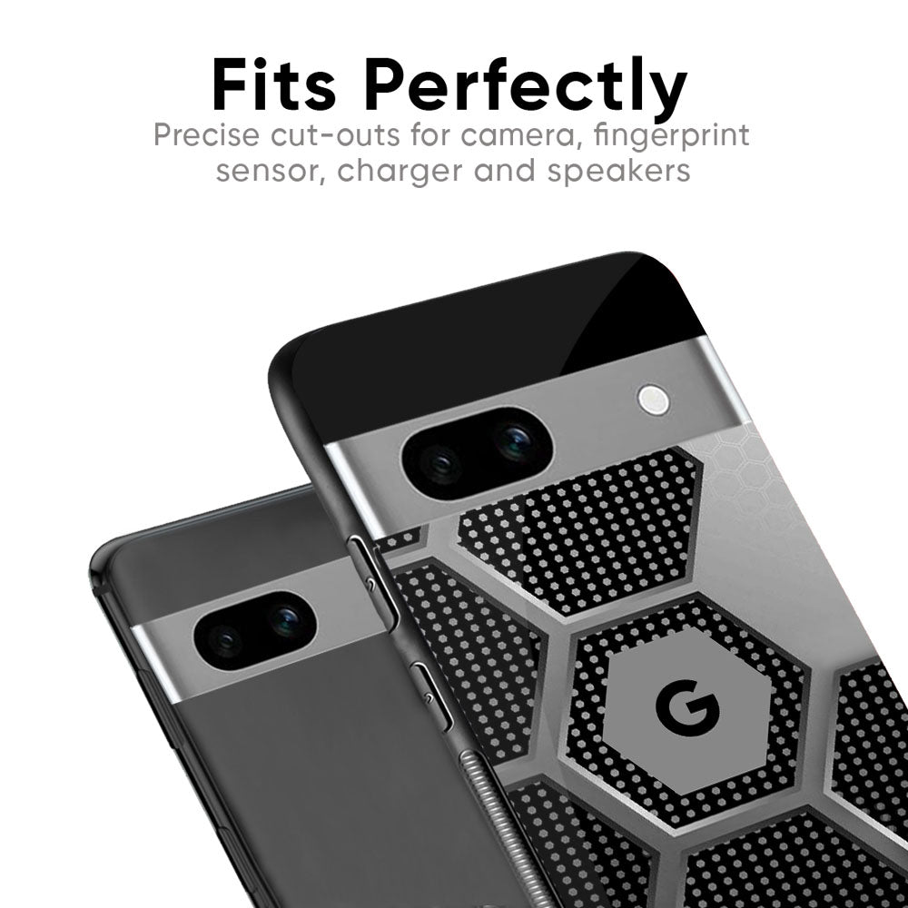 Hexagon Style Glass Case For Google Pixel 9 Pro