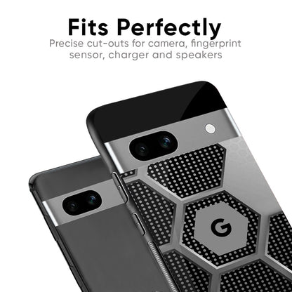 Hexagon Style Glass Case For Google Pixel 9 Pro