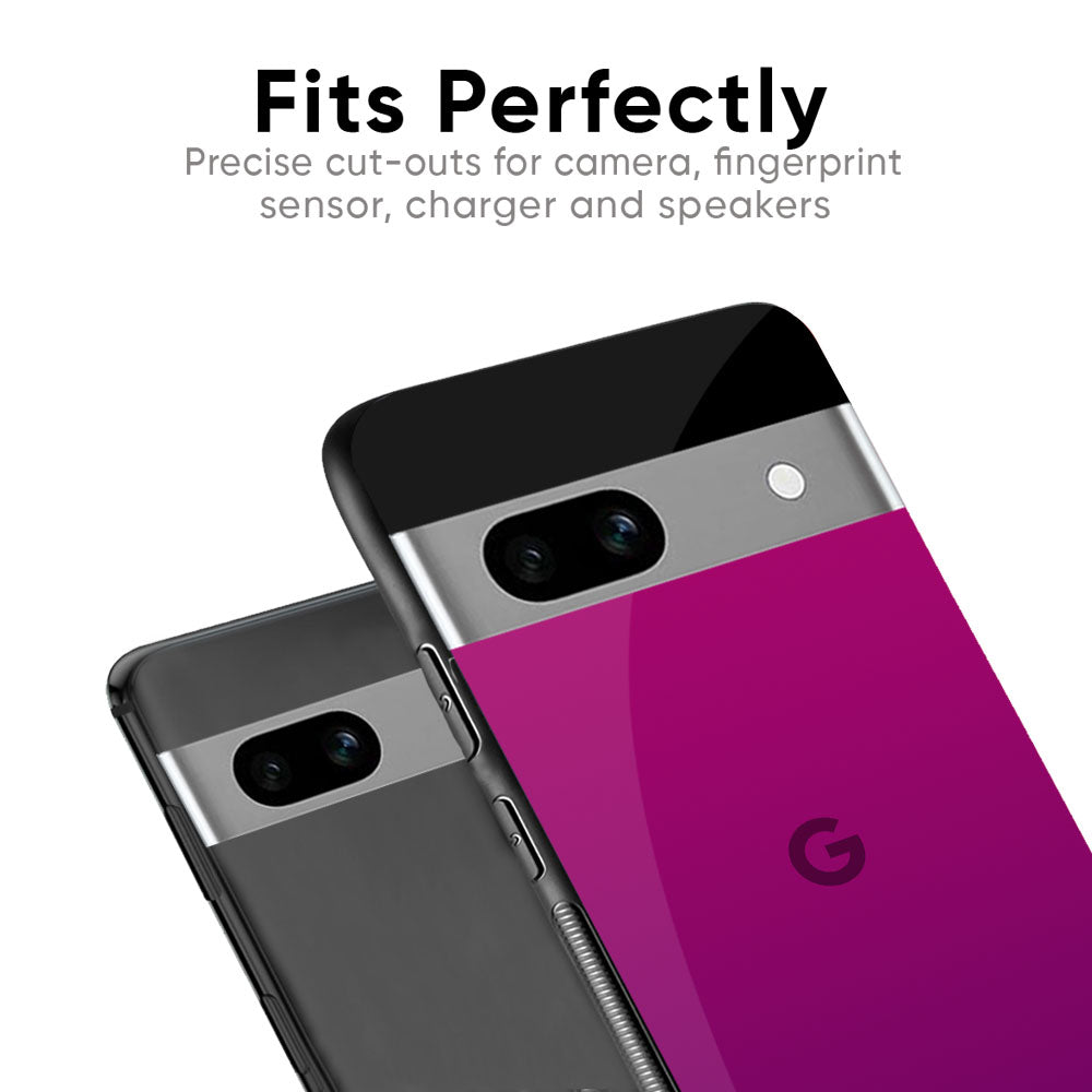 Magenta Gradient Glass Case For Google Pixel 9