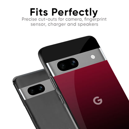 Wine Red Glass Case For Google Pixel 9 Pro