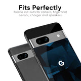 Polygonal Blue Box Glass Case For Google Pixel 9