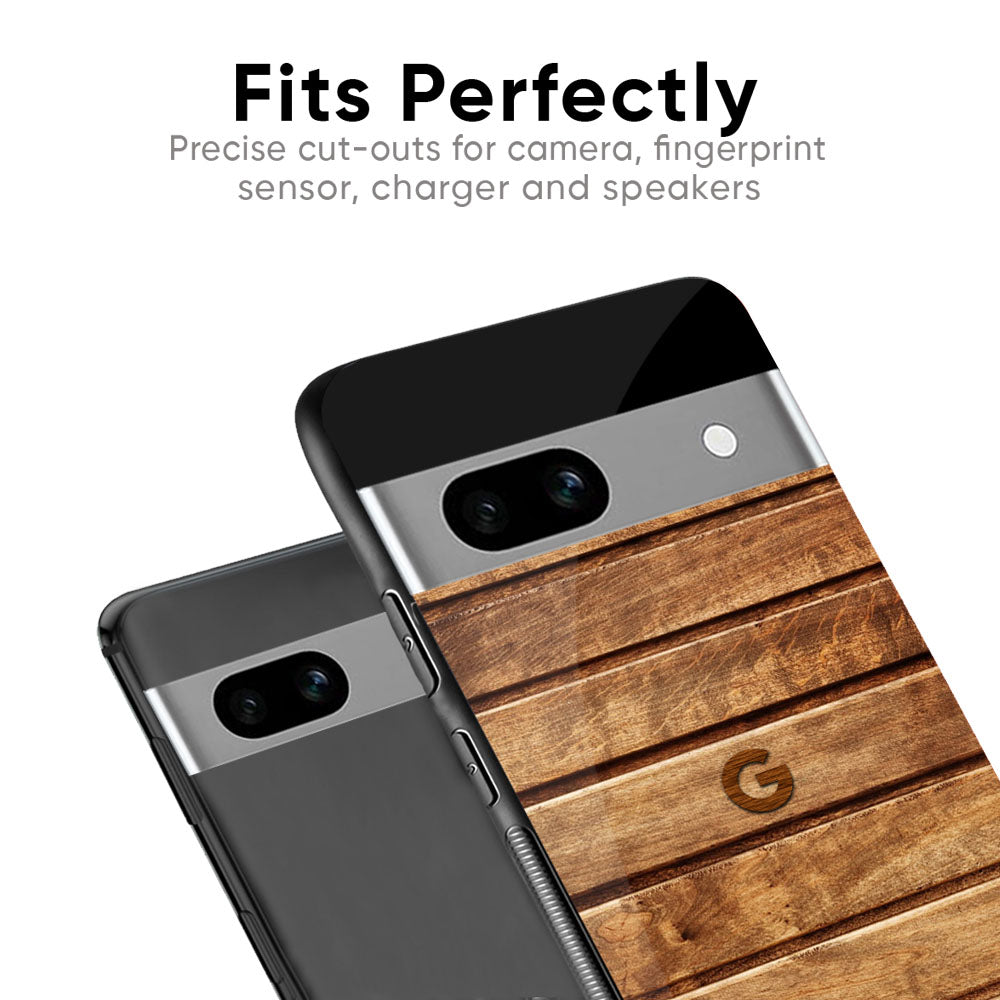 Wooden Planks Glass Case for Google Pixel 9