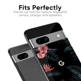 Tropical Art Flower Glass Case for Google Pixel 9 Pro XL