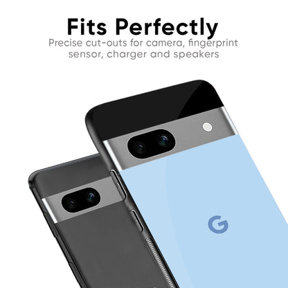Pastel Sky Blue Glass Case for Google Pixel 9