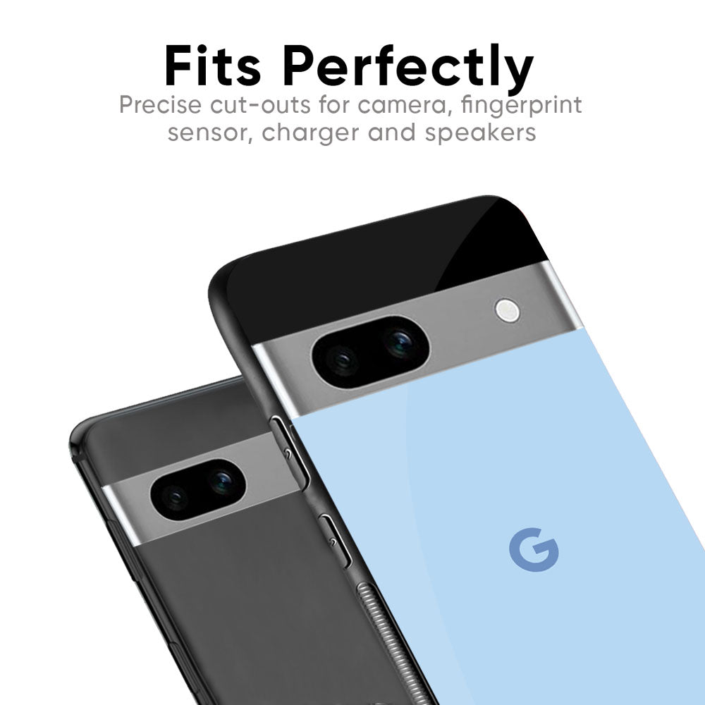 Pastel Sky Blue Glass Case for Google Pixel 9 Pro XL