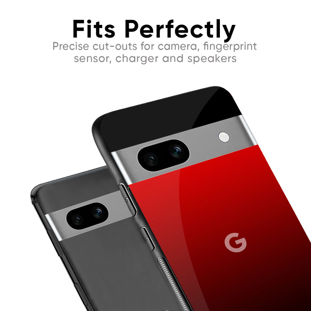 Maroon Faded Glass Case for Google Pixel 9 Pro