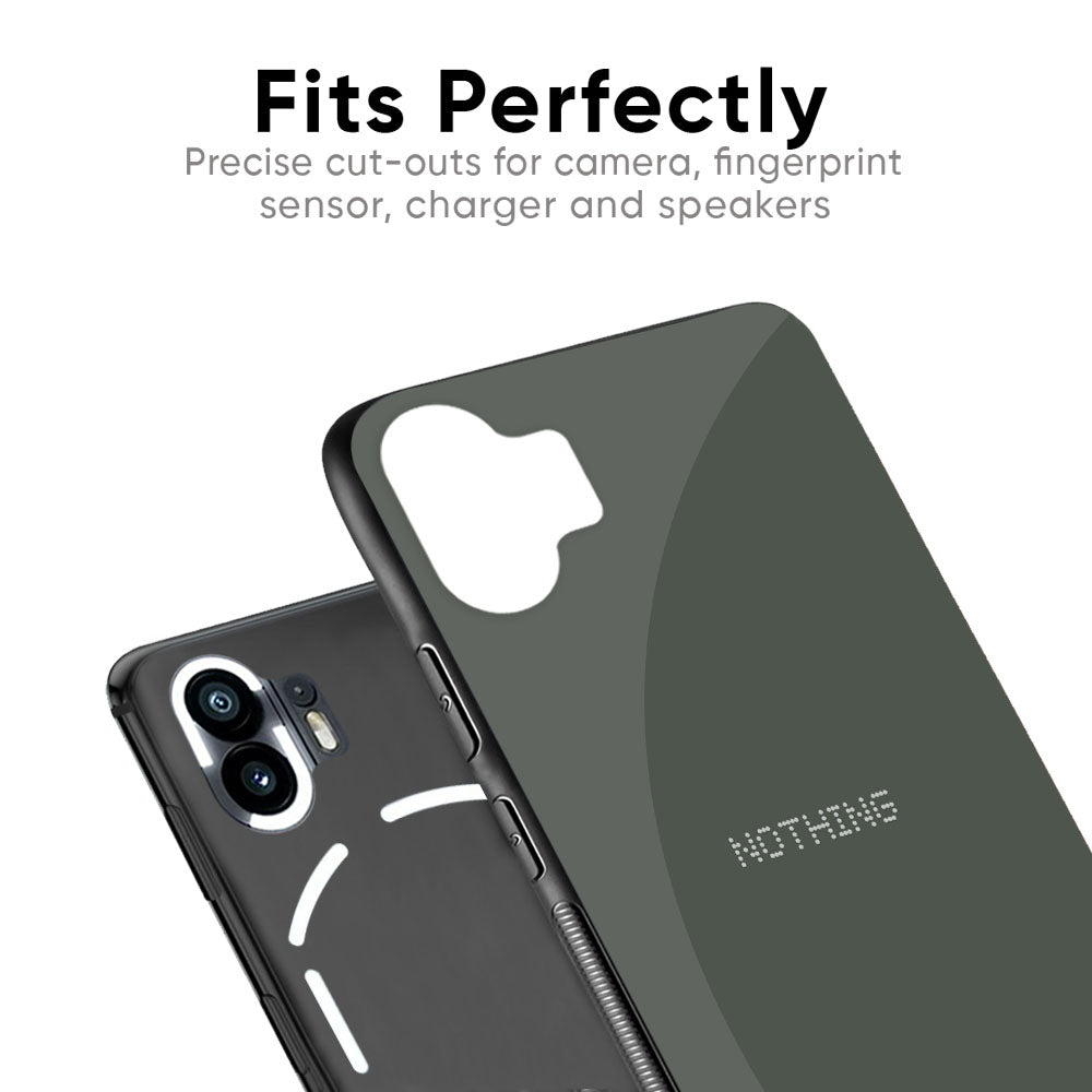 Charcoal Glass Case for Nothing Phone 2a Plus
