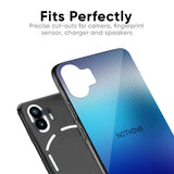 Blue Rhombus Pattern Glass Case for Nothing Phone 2a 5G
