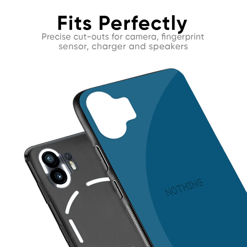 Cobalt Blue Glass Case for Nothing Phone 2a 5G