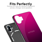Purple Ombre Pattern Glass Case for Nothing Phone 2a 5G