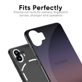 Grey Ombre Glass Case for Nothing Phone 2a 5G