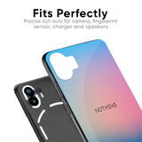 Blue & Pink Ombre Glass case for Nothing Phone 2a 5G