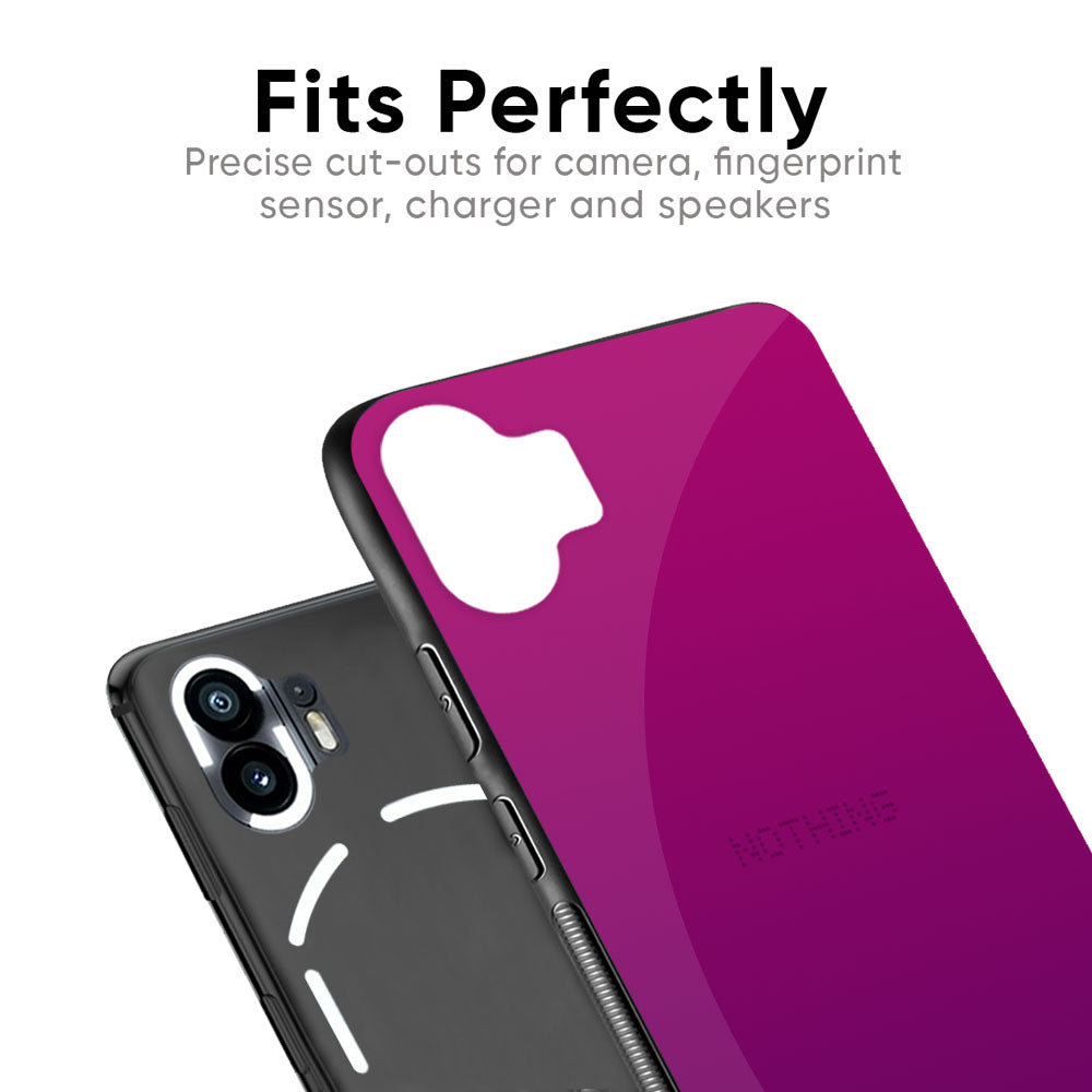 Magenta Gradient Glass Case For Nothing Phone 2a 5G