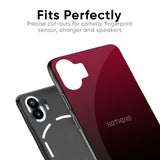 Wine Red Glass Case For Nothing CMF Phone 1