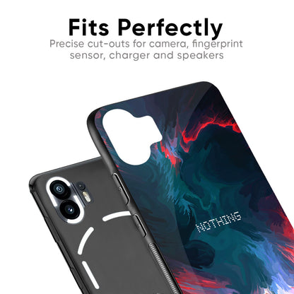 Brush Art Glass Case For Nothing Phone 2a Plus
