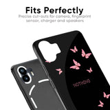 Fly Butterfly Glass Case for Nothing Phone 2a 5G