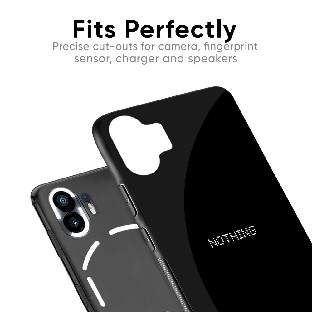Jet Black Glass Case for Nothing Phone 2a 5G