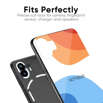 Wavy Color Pattern Glass Case for Nothing Phone 2a 5G