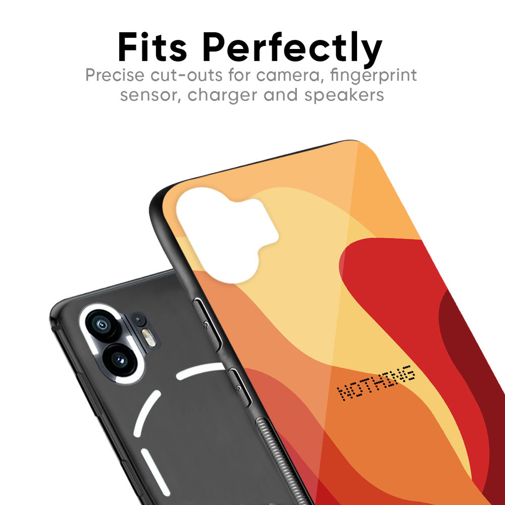 Magma Color Pattern Glass Case for Nothing Phone 2a 5G