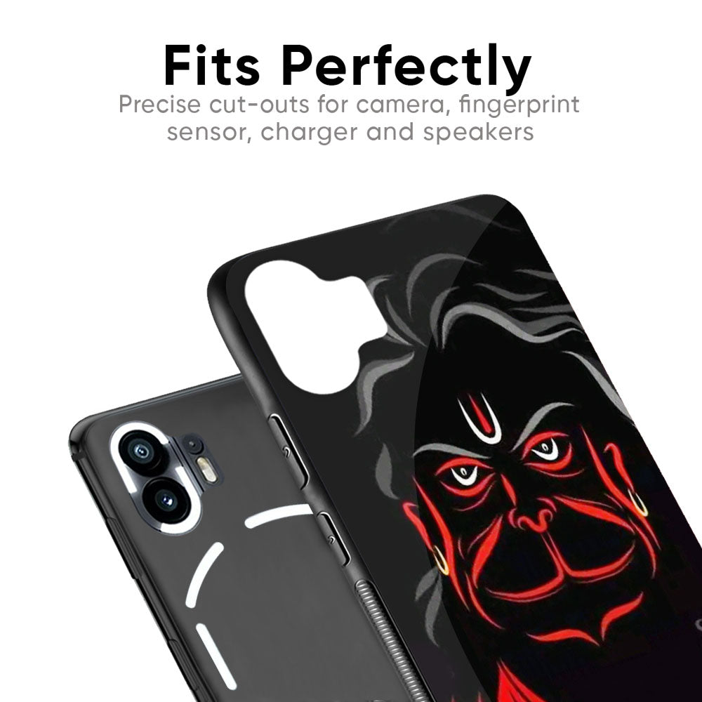 Lord Hanuman Glass Case For Nothing CMF Phone 1