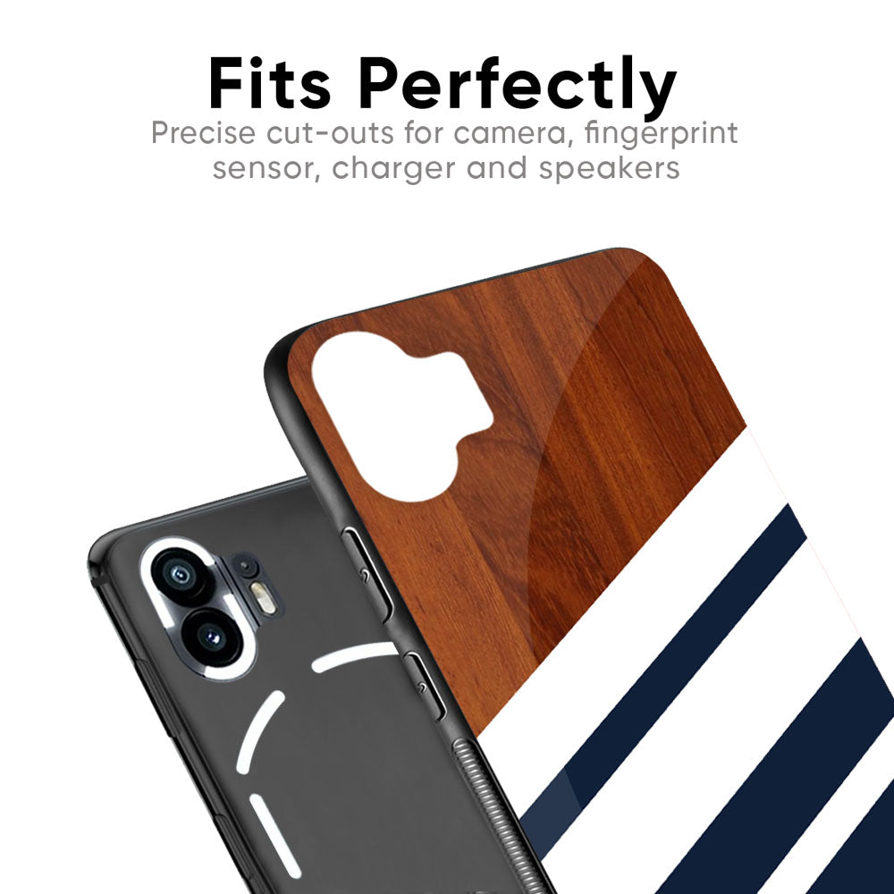 Bold Stripes Glass Case for Nothing Phone 2a Plus