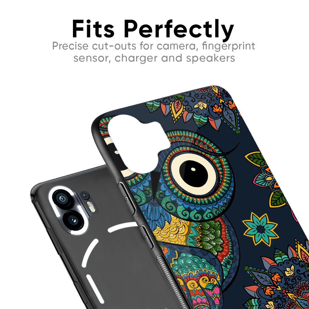 Owl Art Glass Case for Nothing CMF Phone 1