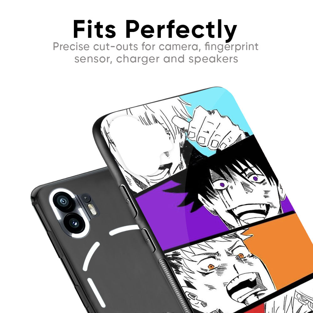 Anime Sketch Glass Case for Nothing Phone 2a Plus