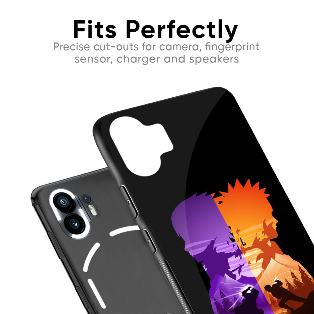 Minimalist Anime Glass Case for Nothing Phone 2a Plus