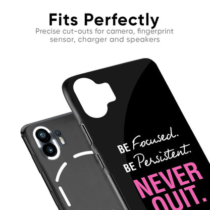 Be Focused Glass Case for Nothing Phone 2a Plus