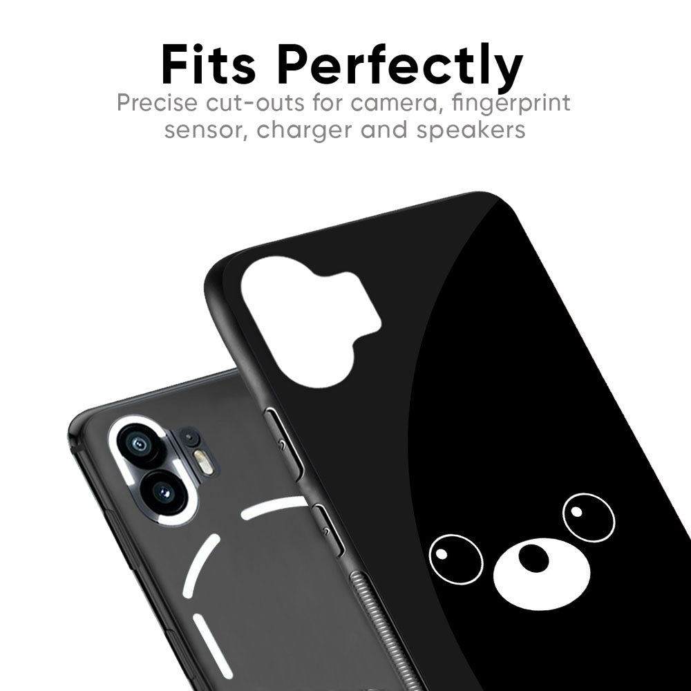 Cute Bear Glass Case for Nothing Phone 2a Plus