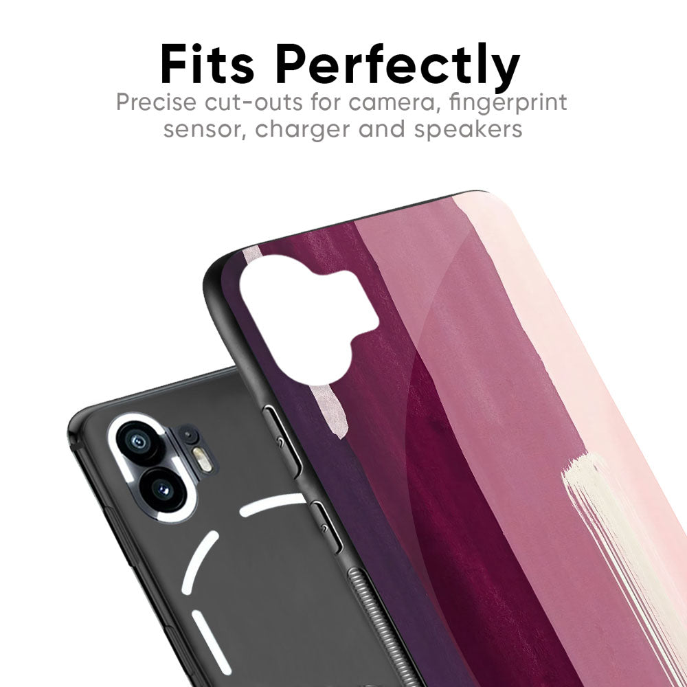 Brush Stroke Art Glass Case for Nothing Phone 2a Plus