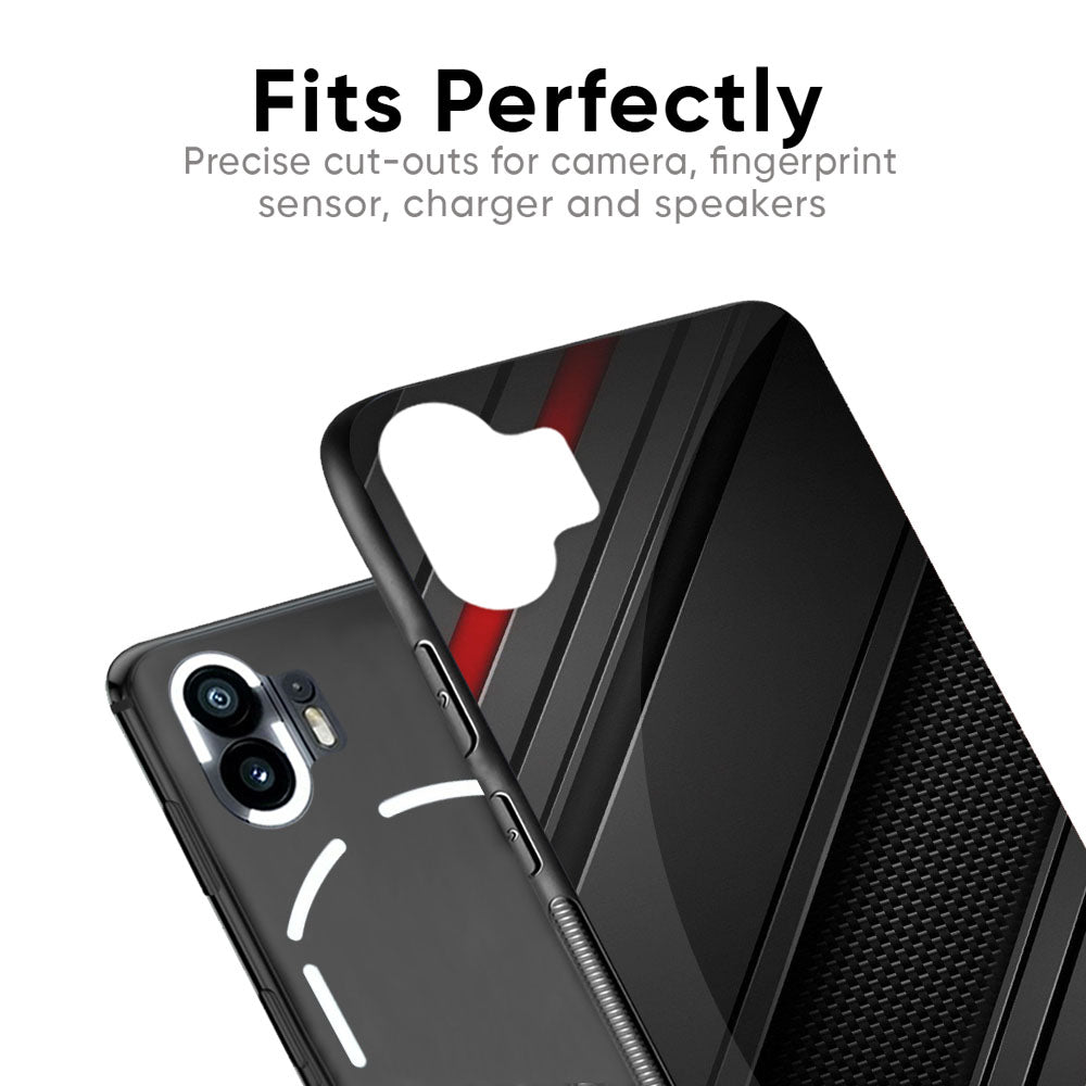 Modern Abstract Glass Case for Nothing Phone 2a Plus