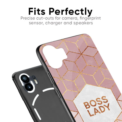 Boss Lady Glass Case for Nothing Phone 2a Plus