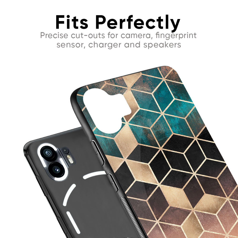 Bronze Texture Glass Case for Nothing Phone 2a Plus