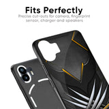 Black Warrior Glass Case for Nothing Phone 2a Plus
