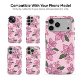 Pink Lily Floral Tough Case