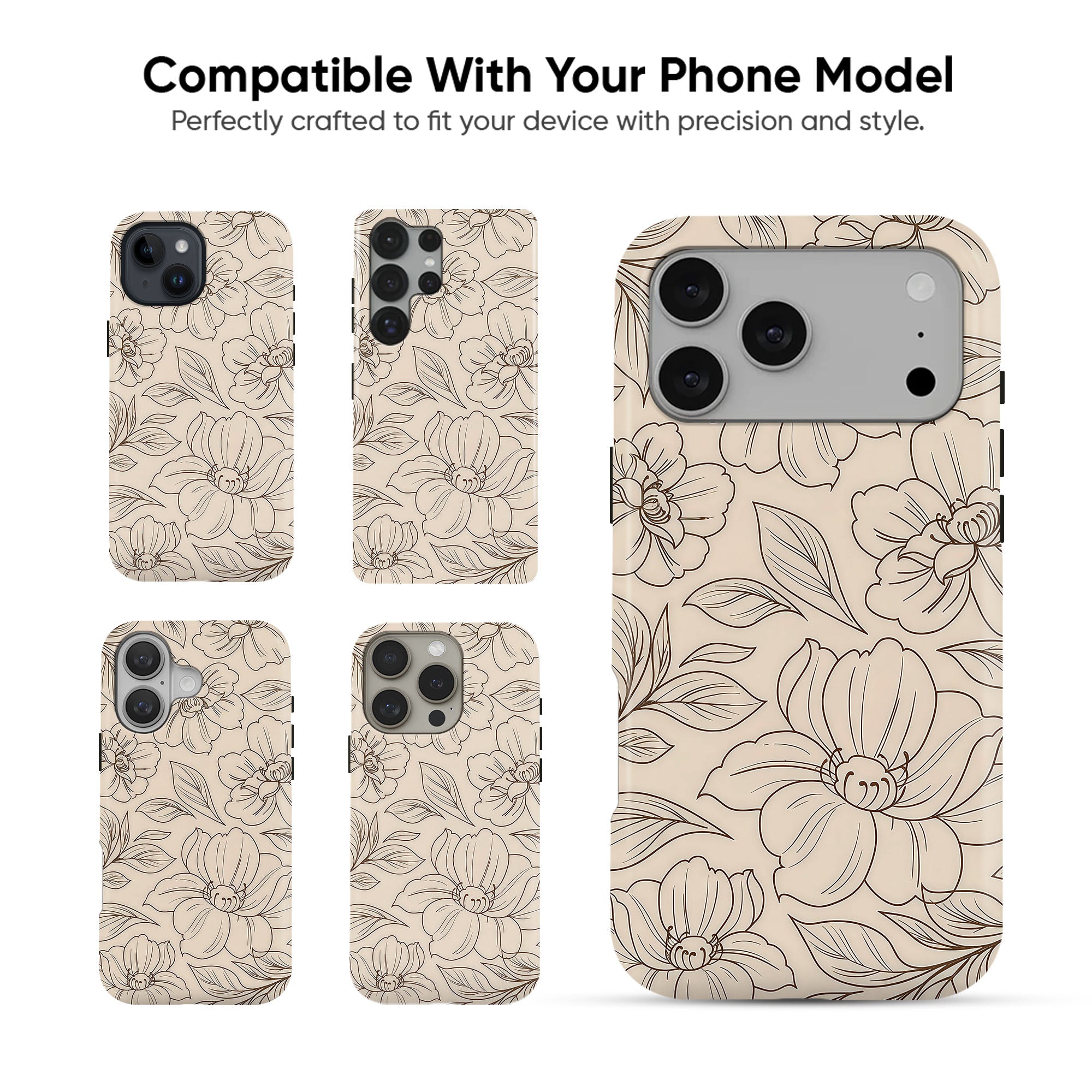 Peony Cashmere Tough Case