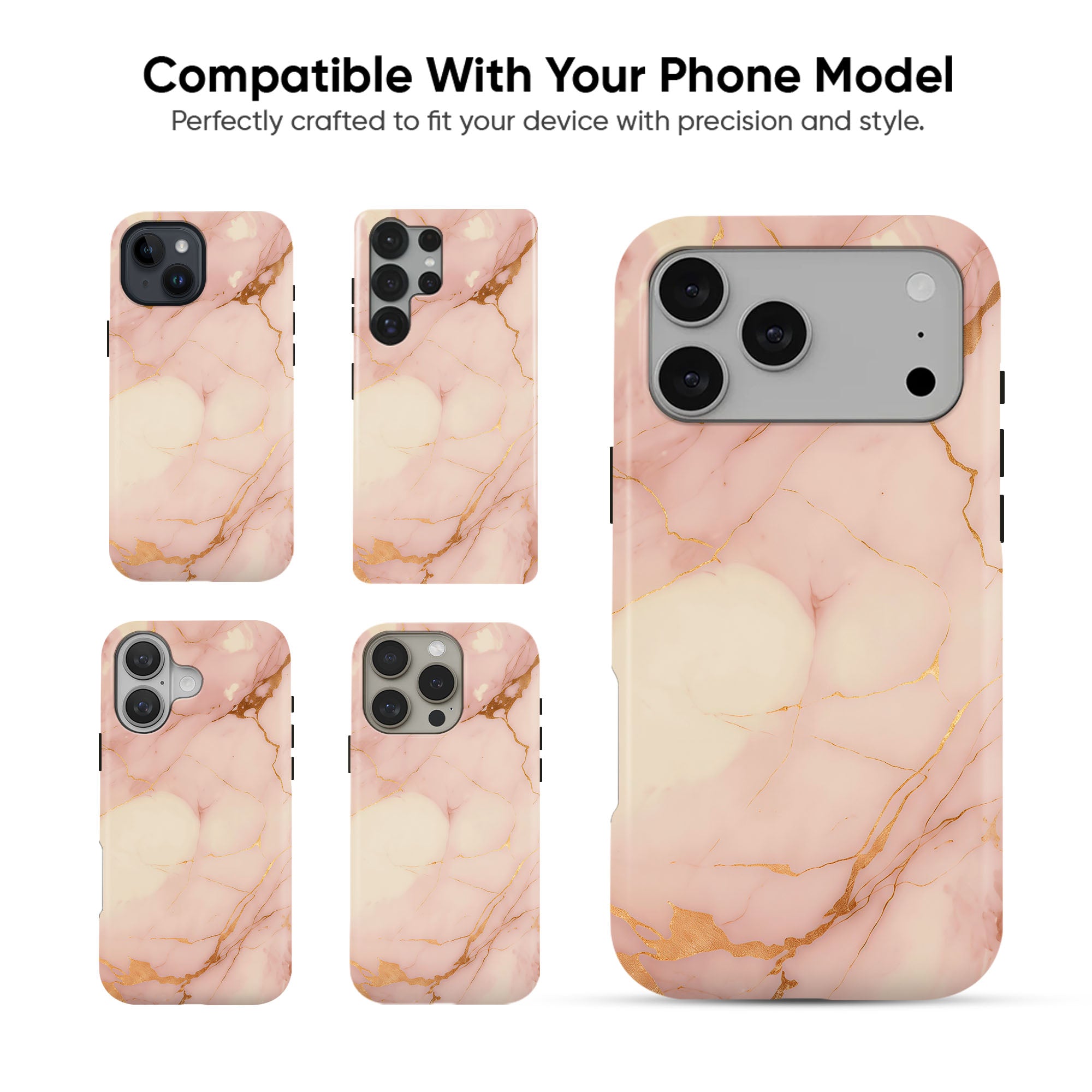 Pink Gold Marble