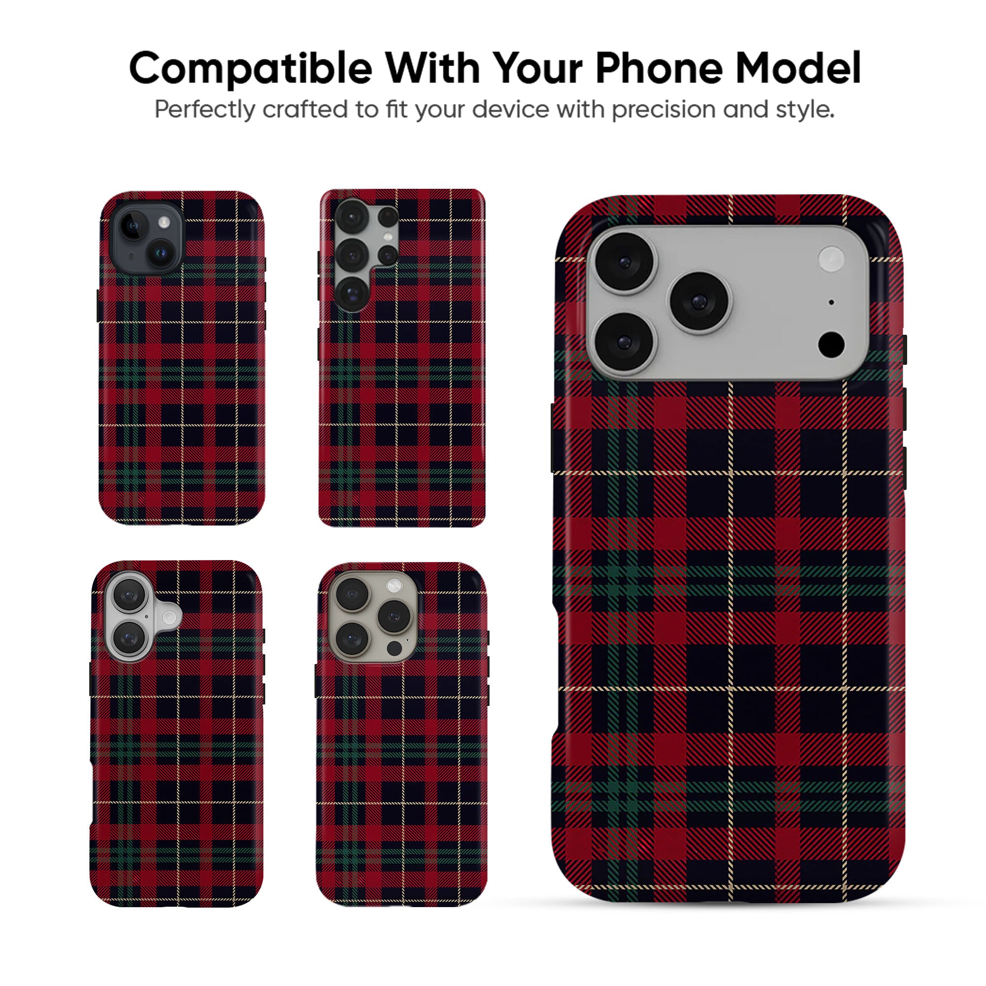 Plaid Latte Tough Case