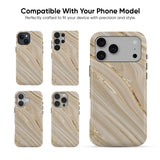 Beige Veins Tough Case