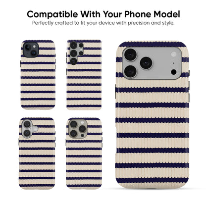 Navy Stripe Calm Tough Case