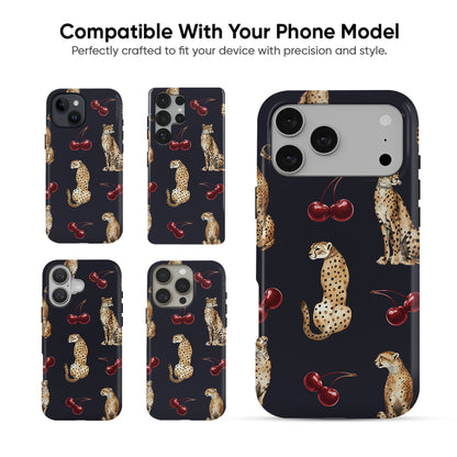Cheetah Cherry Tough Case