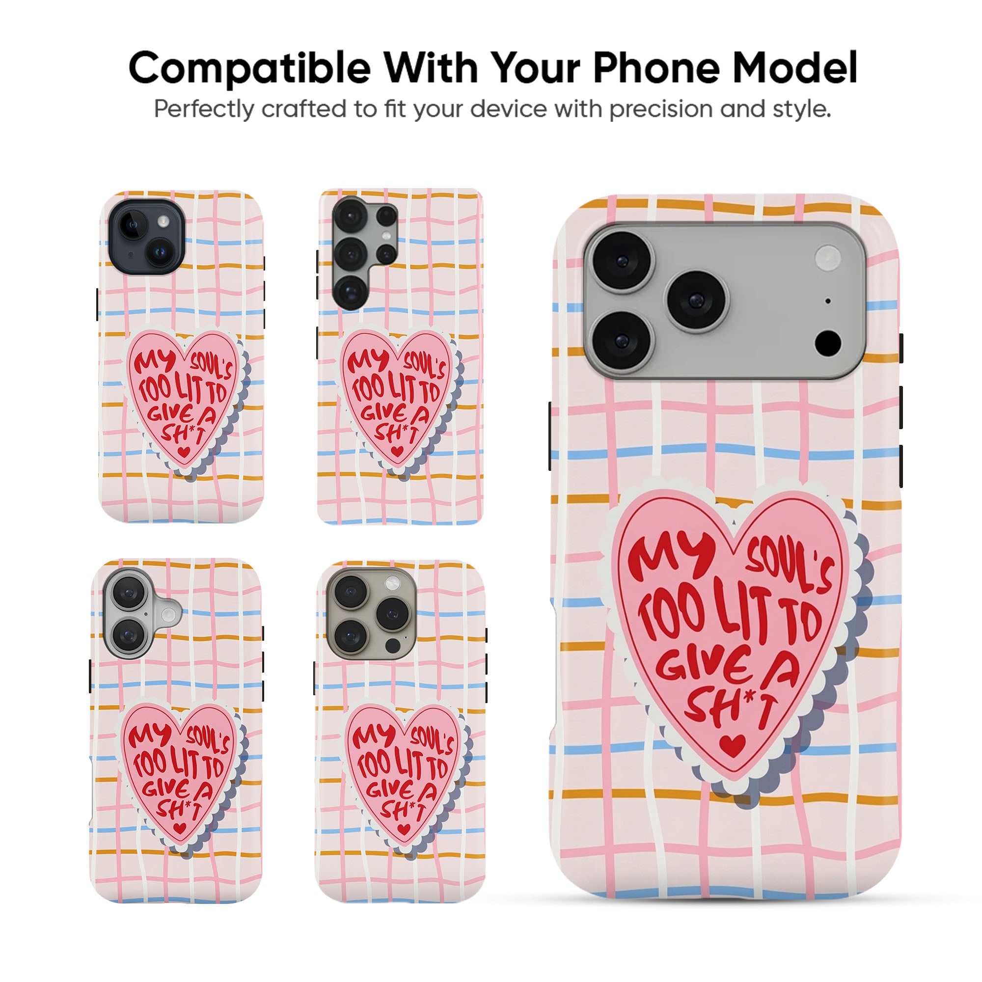 Sassy Patch Grid Tough Case