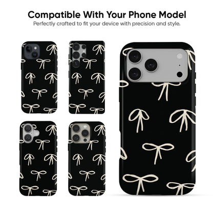 Beige Bows Tough Case