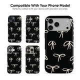 Beige Bows Tough Case