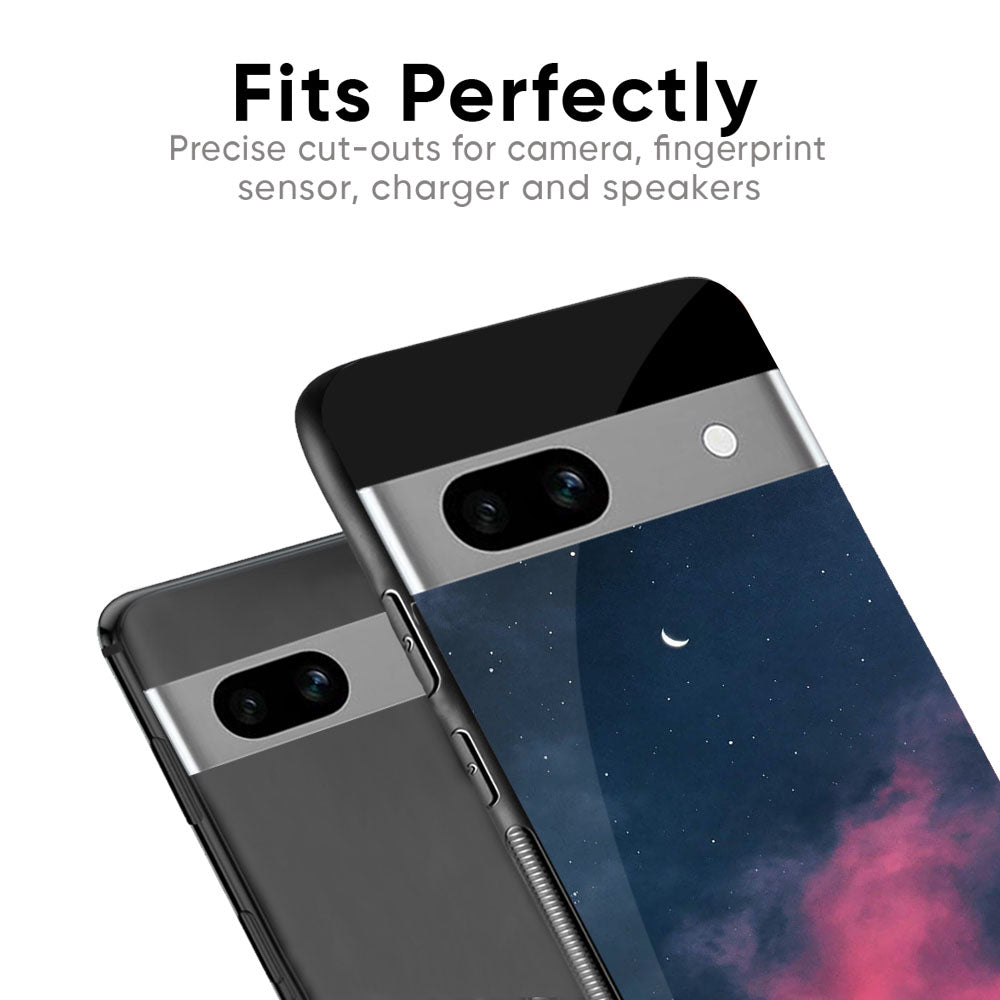 Moon Night Glass Case for Google Pixel 8A